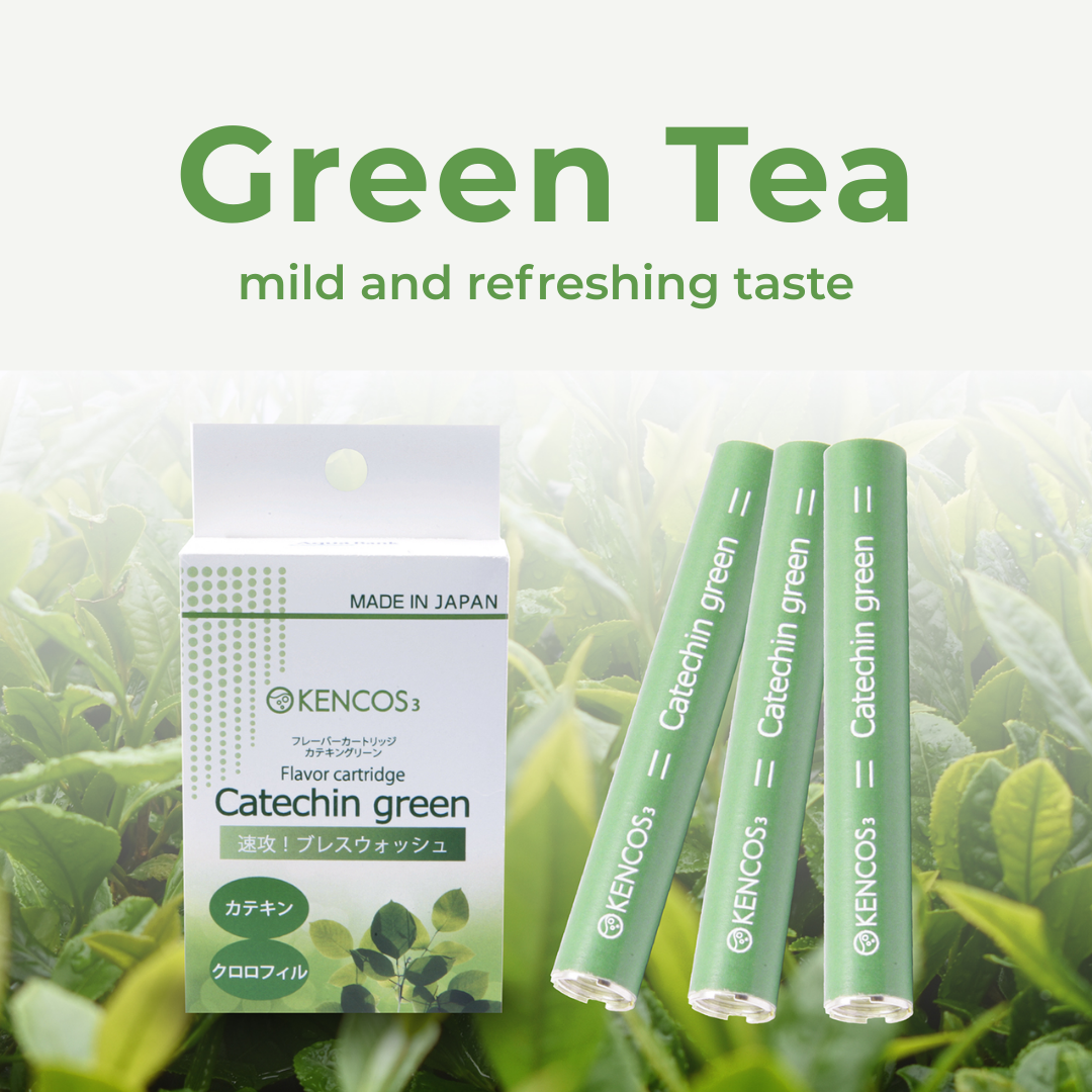 Green Tea Flavor Cartridge Pack (3 Units) | KENCOS