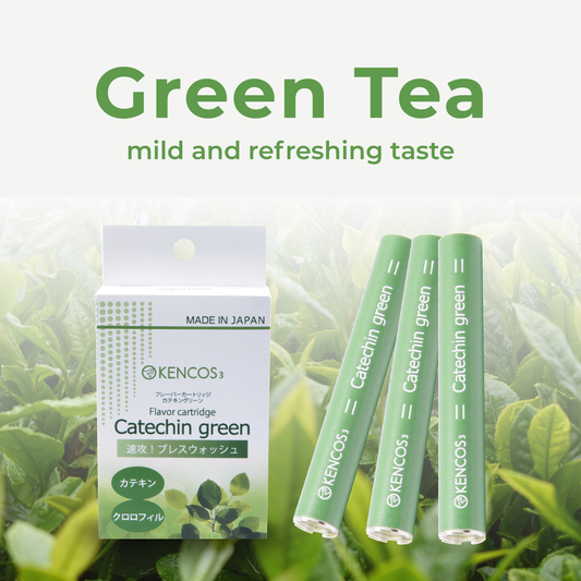 Green Tea Flavor Cartridge Pack (3 Units) | KENCOS
